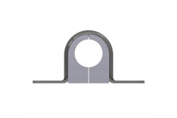 Guide tube complet pour poignée en applique