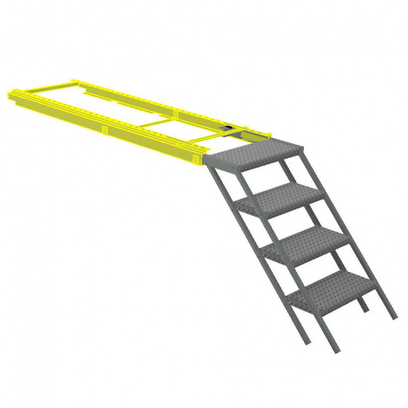 Support escabeau 4 marches