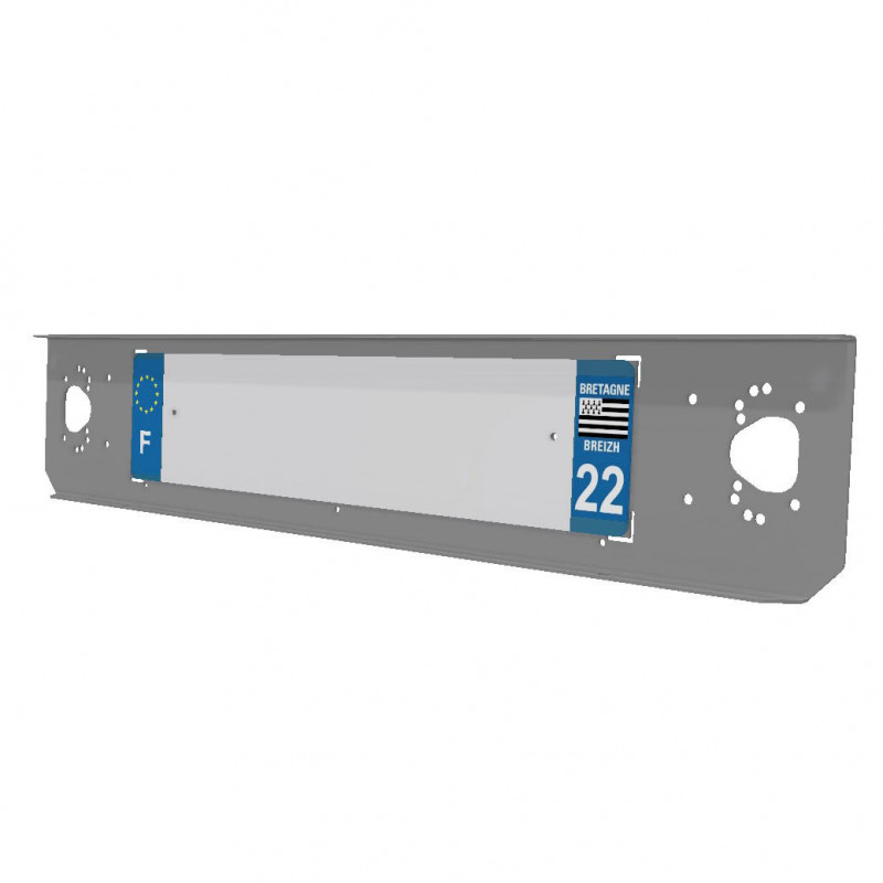 Support plaque immatriculation