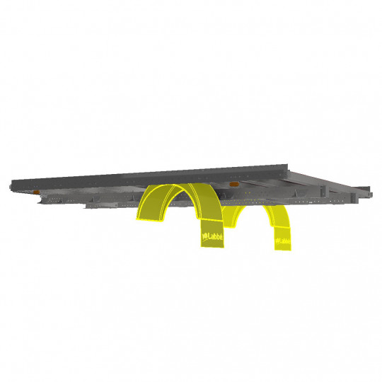 Aile roues jumelées bavette