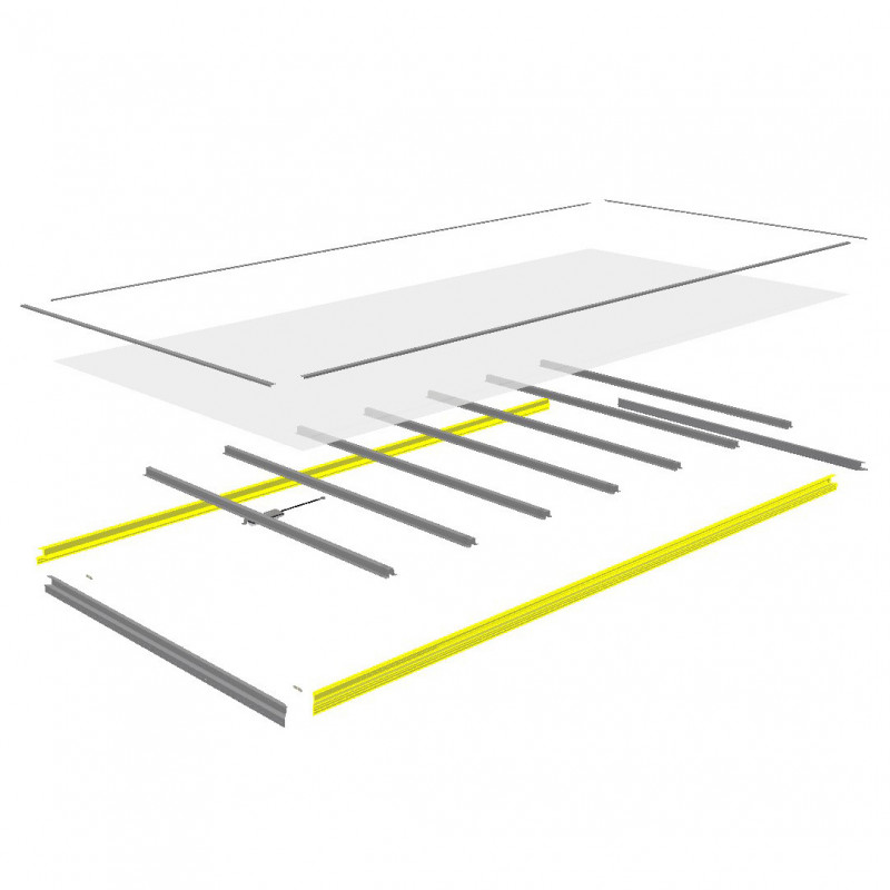 Frise aluminium pavillon fourgon grand volume