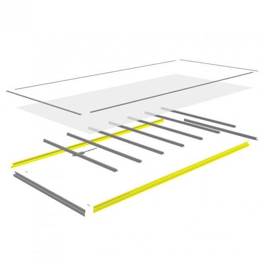 Frise aluminium pavillon fourgon grand volume