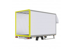 Cadre arrière assemblé pour auvent 2130 X 2150mm