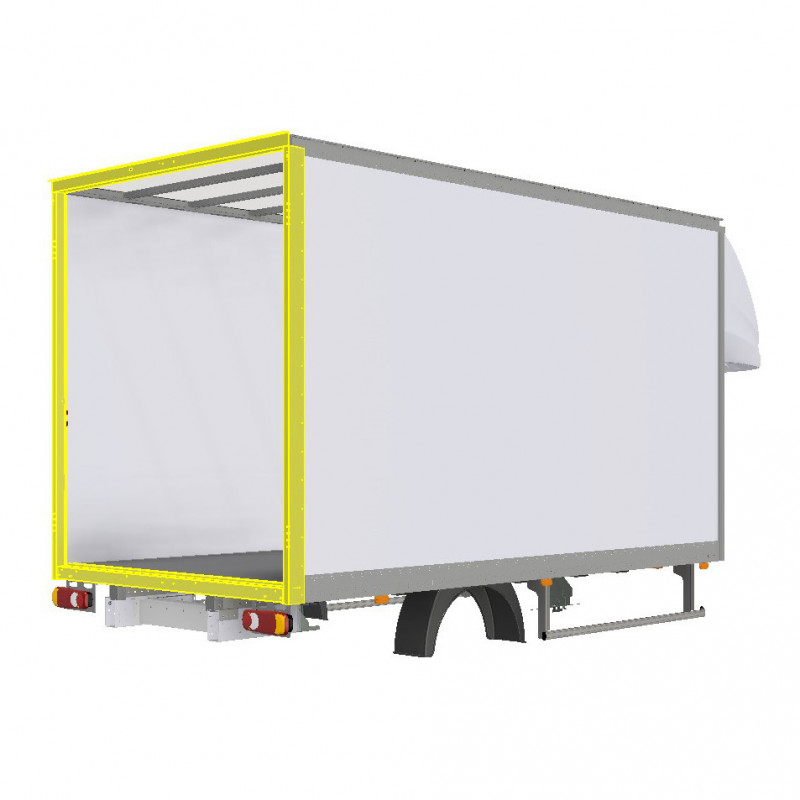 Cadre arrière assemblé pour applique