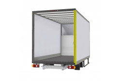 Montant droit  auvent/rideau 2100 mmmPlancher Cabine