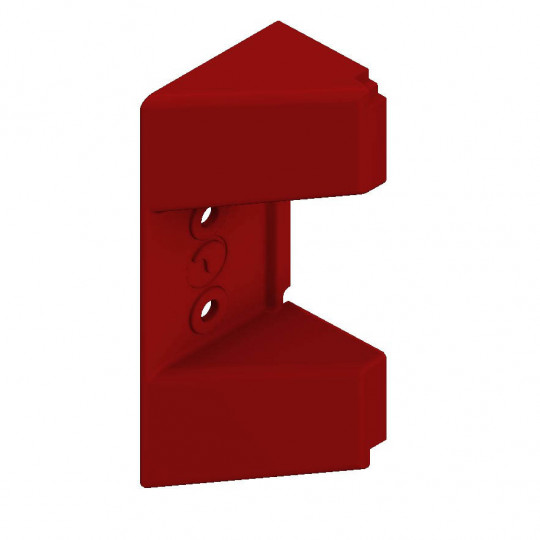 Embout finition ABS rouge