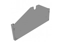 Support plaque immatriculation 520 X 120 (1 feu de plaque)