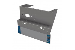 Support plaque immatriculation feu