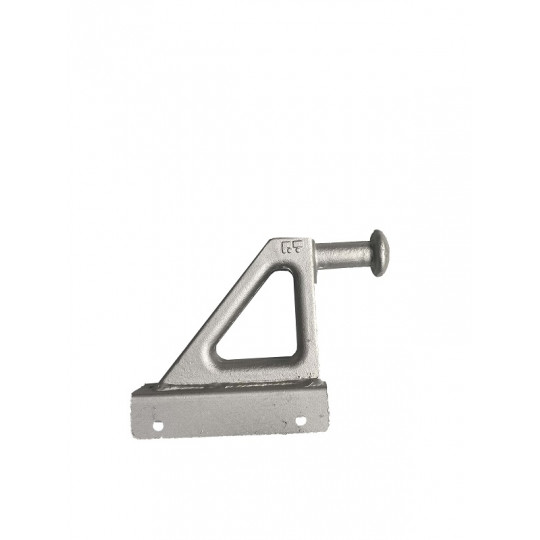 Articulation supérieure de benne, vue de côté.