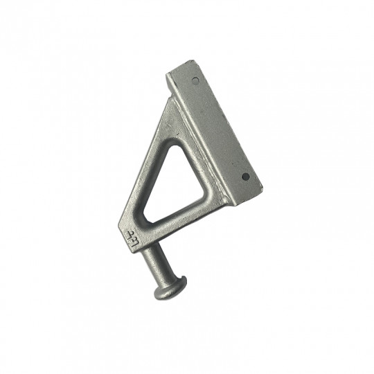 Articulation supérieure de benne, vue de biais.