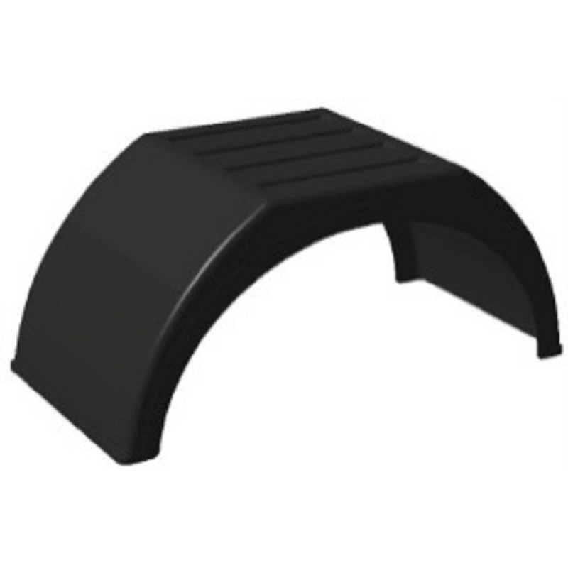 Passage de roue double, vu de profil.