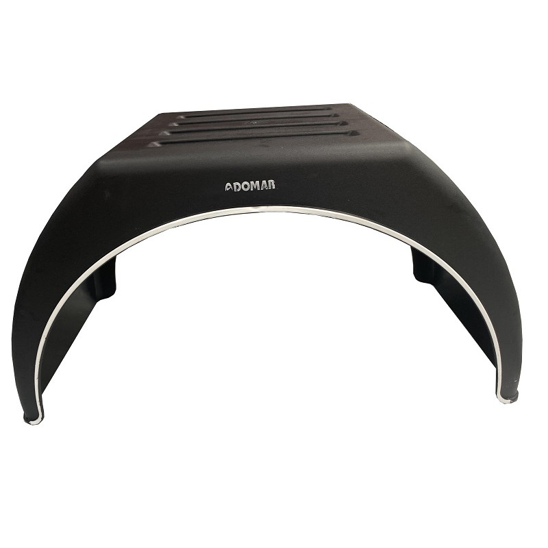 Passage de roue double, vu de face.