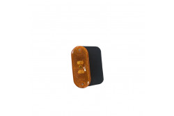 Feu latéral orange 12V, vu de biais.