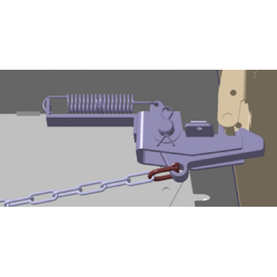 Déverrouillage benne, mis en situation.