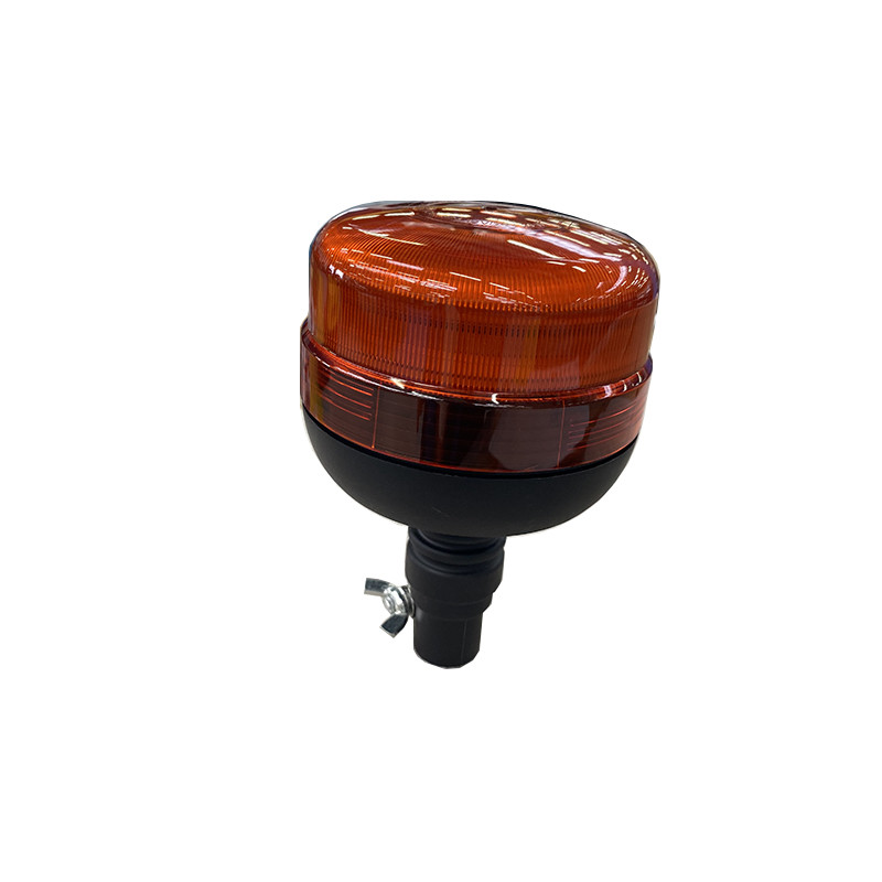 Gyrophare led sur tige, vu de profil.