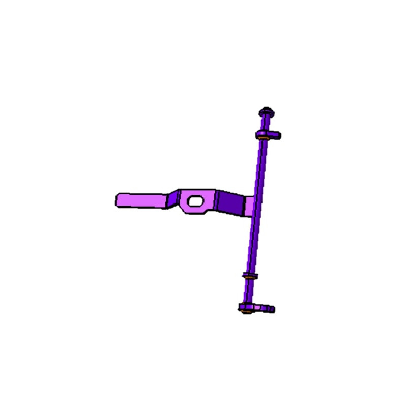 Crémone portes universelles Kerock II, vue extérieure.