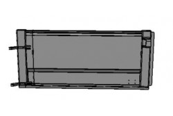 Porte gauche assemblée Kerock II, vue de face.