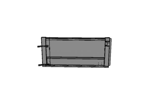 Porte gauche assemblée Kerock II, vue de face.