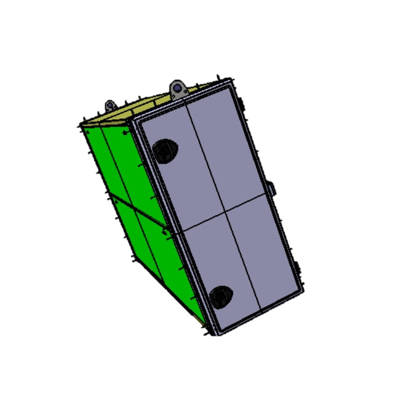 Coffre acier 900X600 Kerock II, vu de côté.