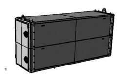 Coffre acier 900X550 Kerock II, vu de face de biais.