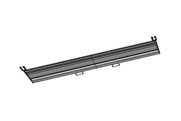 Ridelle arrière H350 Kerock II, vue en contrebas.