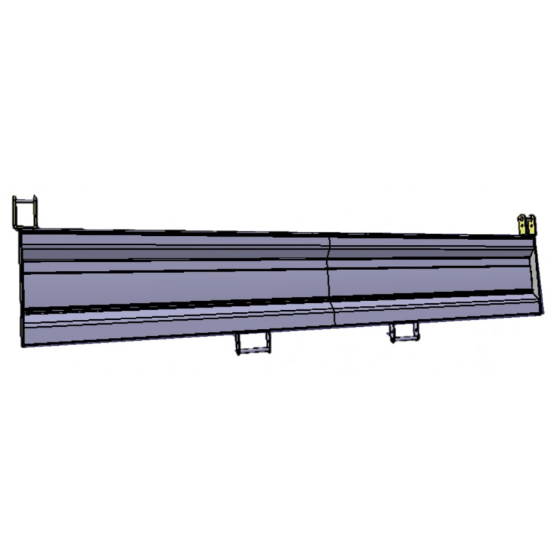 Ridelle arrière H450 Kerock II, vue en longueur.