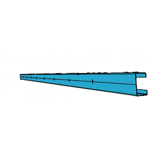 Barre pare cycliste Kerock II, vue extérieure de biais. Barre pare cycliste Kerock II, vue extérieure de biais.