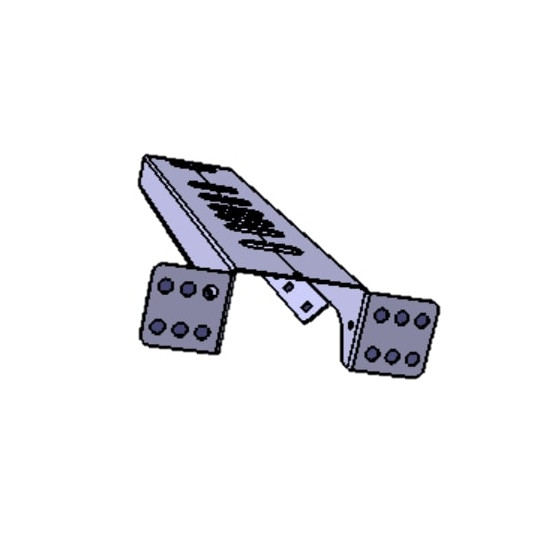 Jeu de 2 supports d'aile Kerock II, vu de face. Jeu de 2 supports d'aile Kerock II, vu de face.