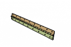 Charnière piano assemblée
