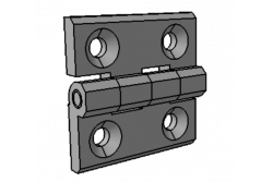 Charnière aluminium