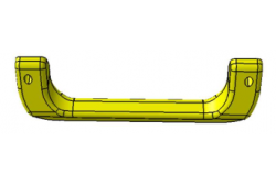 Poignée déportée jaune