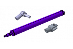 Vérin de rampe complet 750N