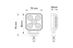 Phare de recul / travail LED 12/24V
