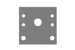 Platine de support compas d'auvent