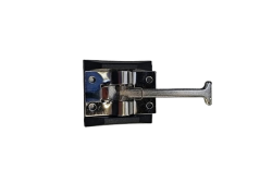 Crochet arrêt de porte avec gâche et semelle