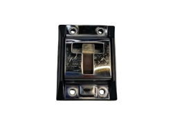 Crochet arrêt de porte avec semelle - Gâche arrêt de porte et semelle