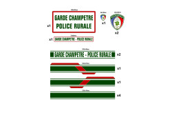 Kit balisage police rurale garde champêtre VL-VU