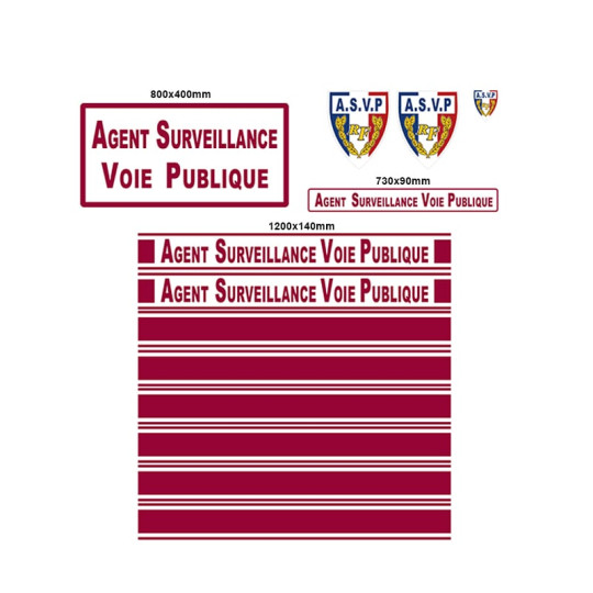 Kit sérigraphie ASVP bordeau Kit sérigraphie ASVP bordeau