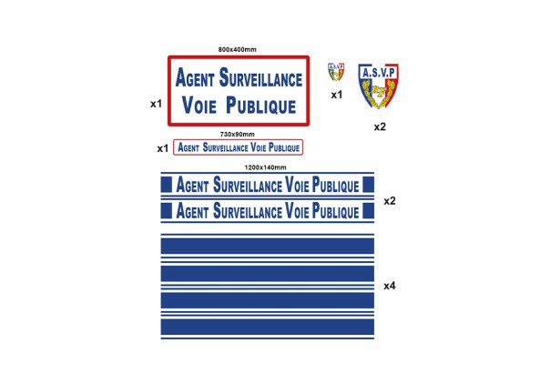 Kit sérigraphie ASVP bleu