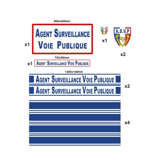 Kit sérigraphie ASVP bleu Kit sérigraphie ASVP bleu