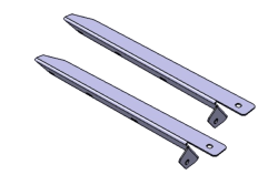 Kit de 2 supports de passage de roue