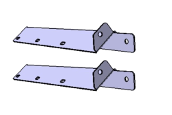 Kit de 2 supports de passage de roue