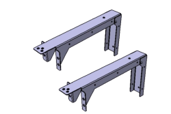 Kit de 2 supports barre pare cycliste