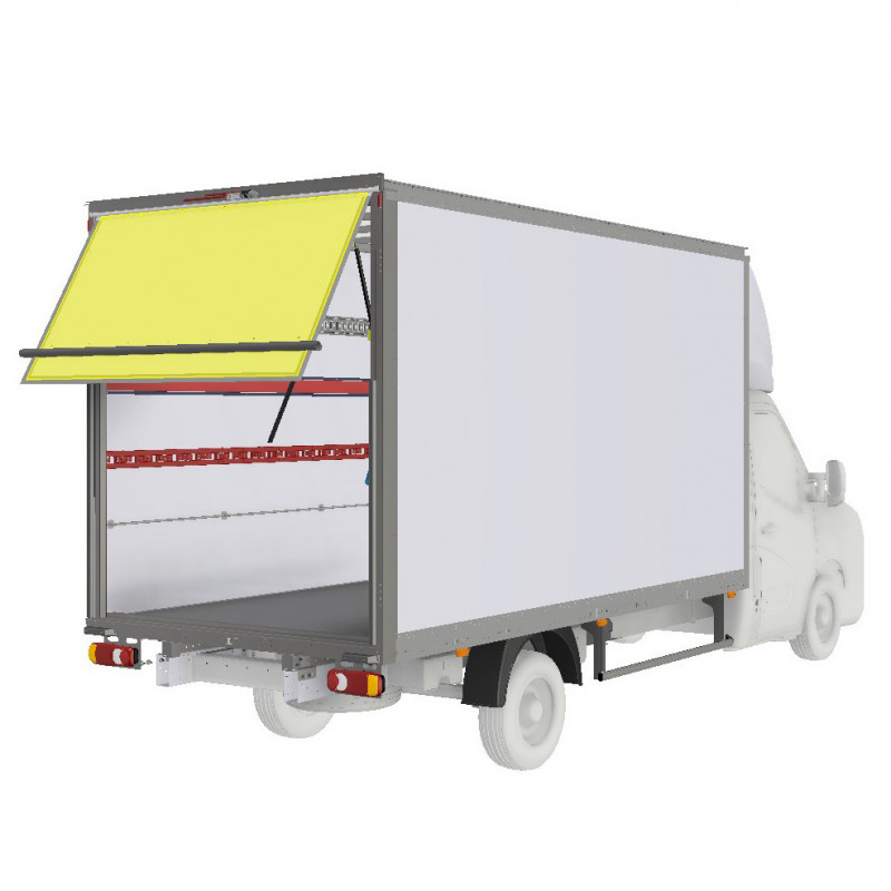 Panneau porte auvent contreplaqué gelcoat blanc