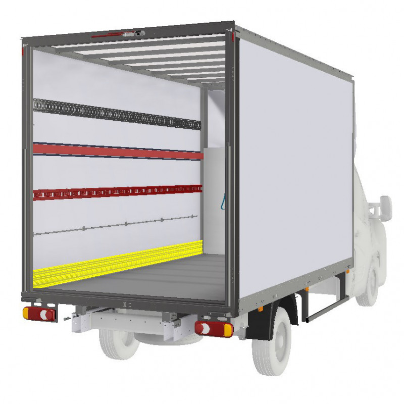 Plinthe aluminium intérieur fourgon grand volume