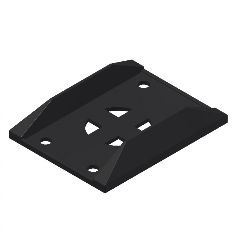 Semelle gâche pour plaque de prise porte fourgon grand volume