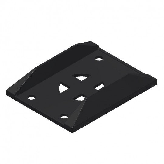 Semelle gâche pour plaque de prise porte fourgon grand volume