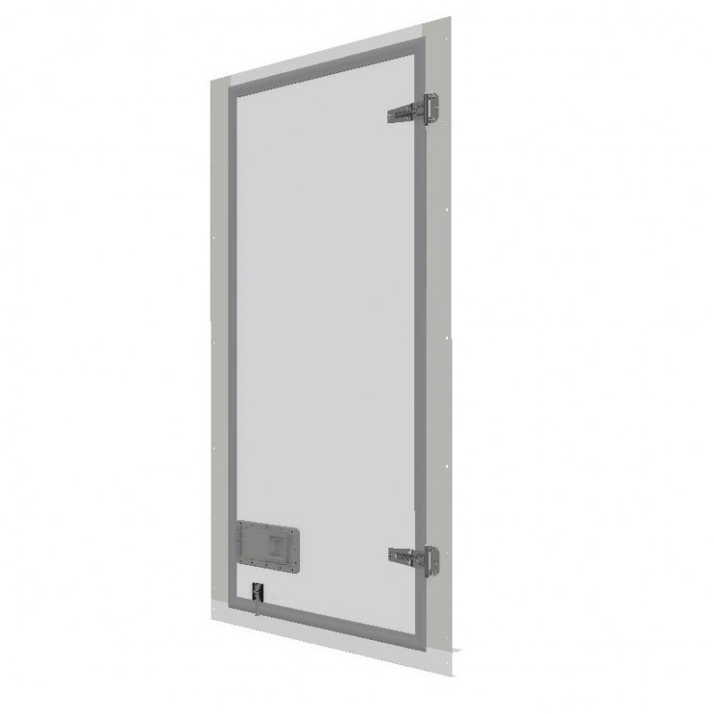 Porte latérale simple contreplaqué gelcoat blanc