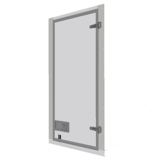 Porte latérale simple contreplaqué gelcoat blanc