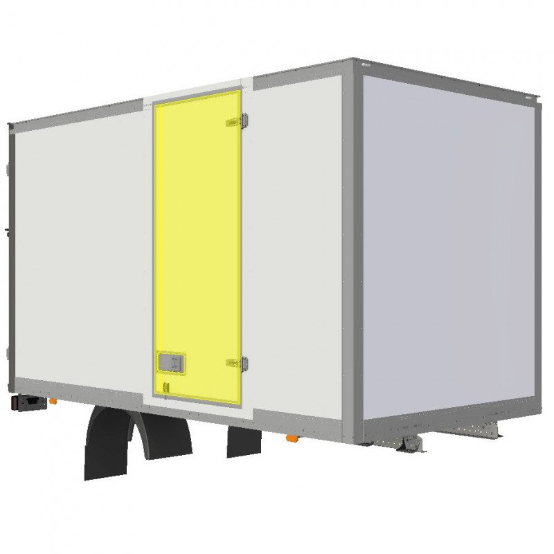 Porte latérale simple contreplaqué gelcoat blanc